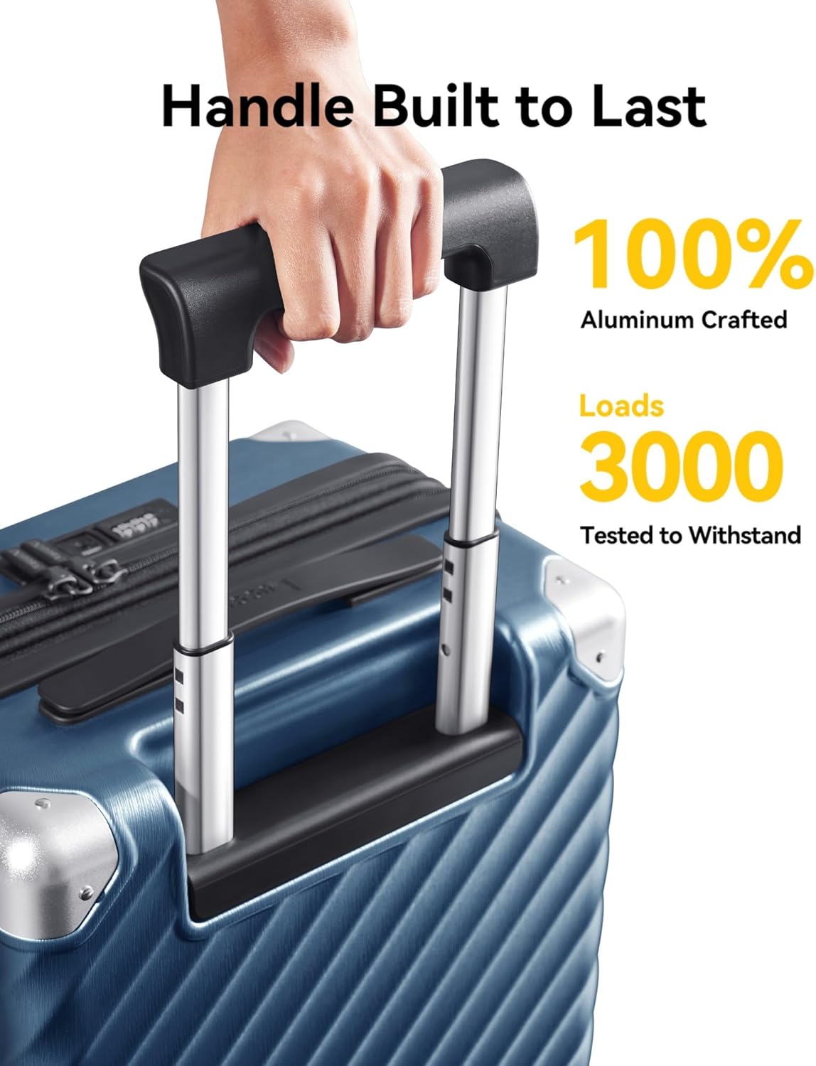 Durable Checked Luggage Handle Built to Last - Heavy-Duty Travel Gear Design