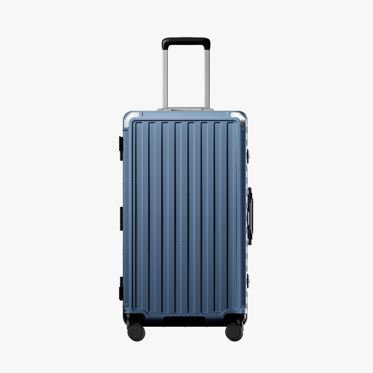 100% polycarbonate hard shell, and reinforced aluminum frame for durable protection and long-term travel use. #3:7 Trunk Structure for Deep Packing
The LUGGEX zipperless aluminum-frame 30-inch check-in suitcase with 100% polycarbonate hard shell, concentrates most of its capacity on the deeper main side, making bulky items easier to pack for extended trips.
#color_blue/ Limited #show