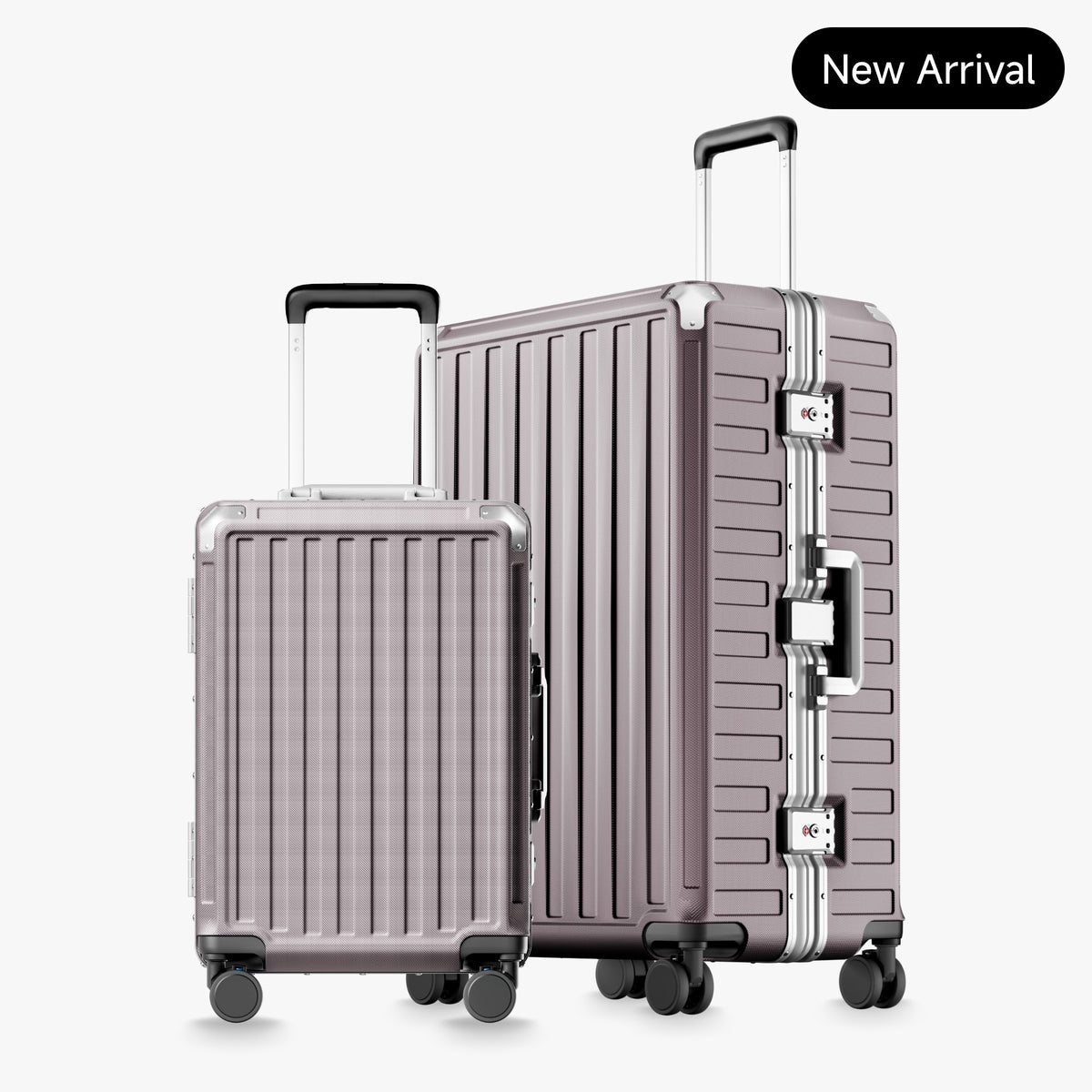 100% polycarbonate hard shell, and reinforced aluminum frame for durable protection and long-term travel use.