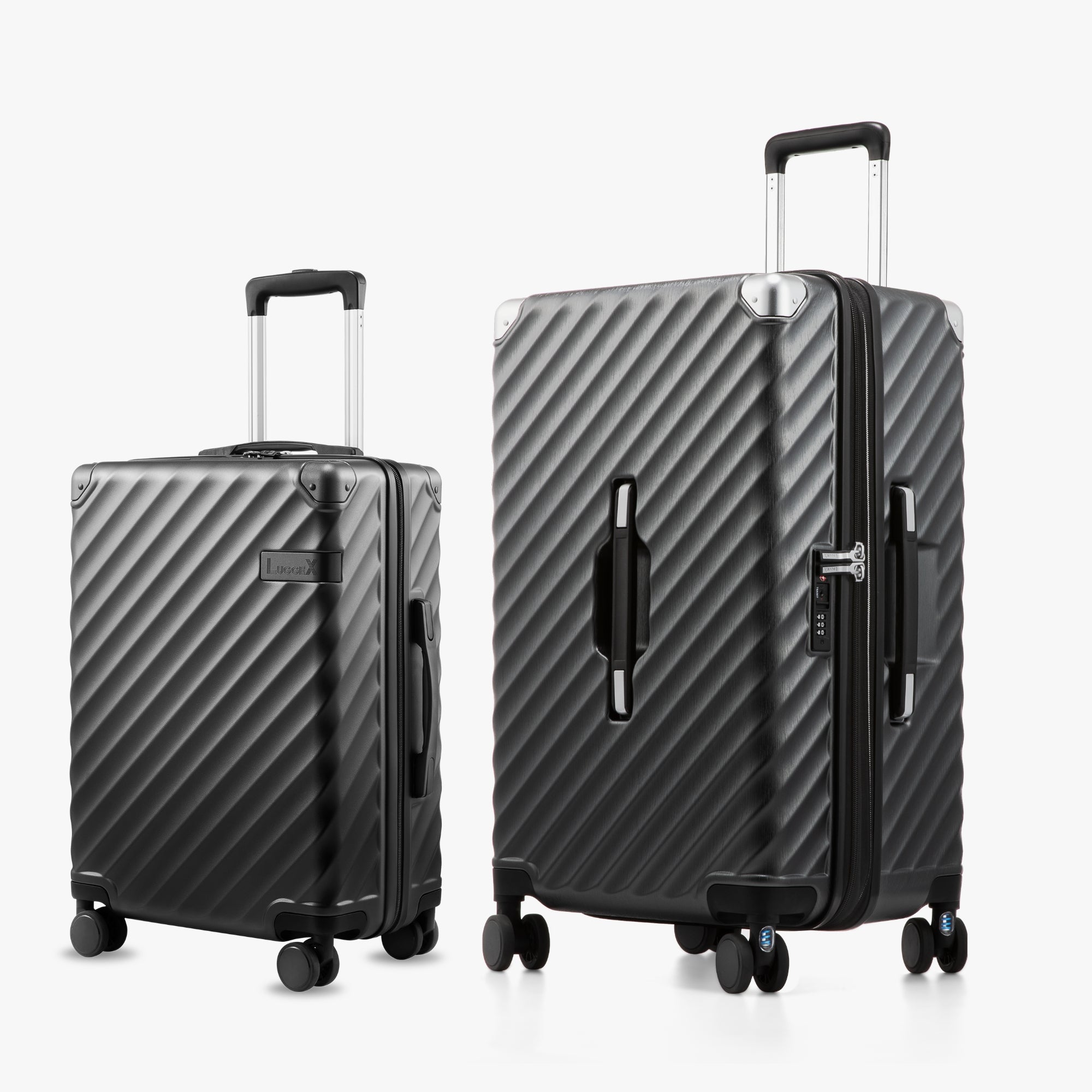 LUGGEX Enhance Set | Carry-on & Trunk (20''+24'') Charcoal 20_24in_1x_35c042de-1349-419f-bcb3-6f399b0e163b