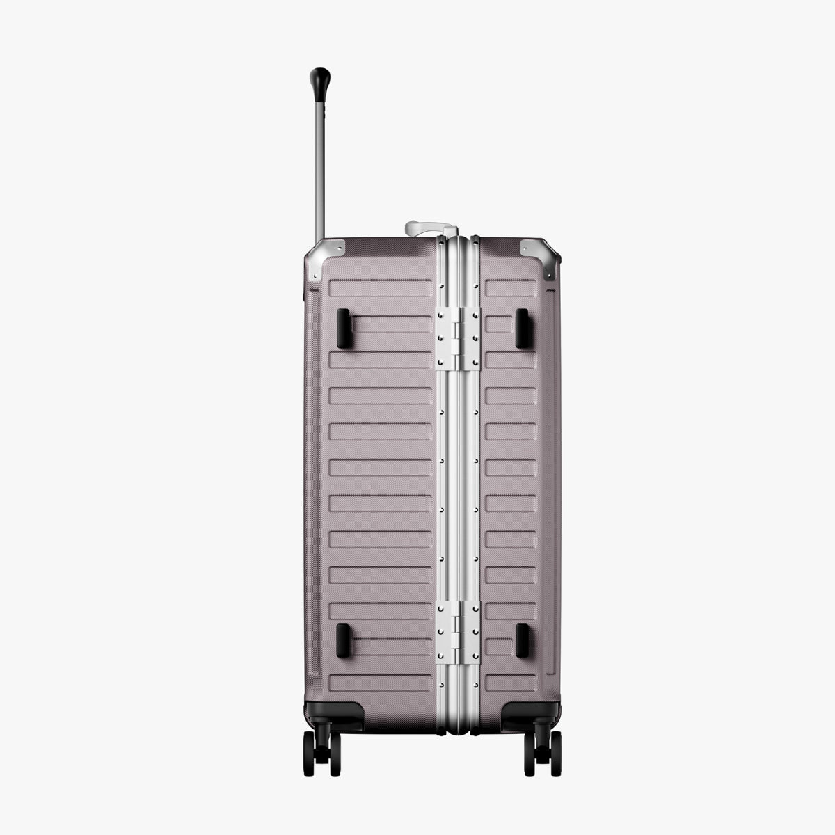 Luggex aluminum frame luggage suitcase set, 20-inch carry-on and 28-inch checked luggage withComfort Grip side handle and smooth rebound design