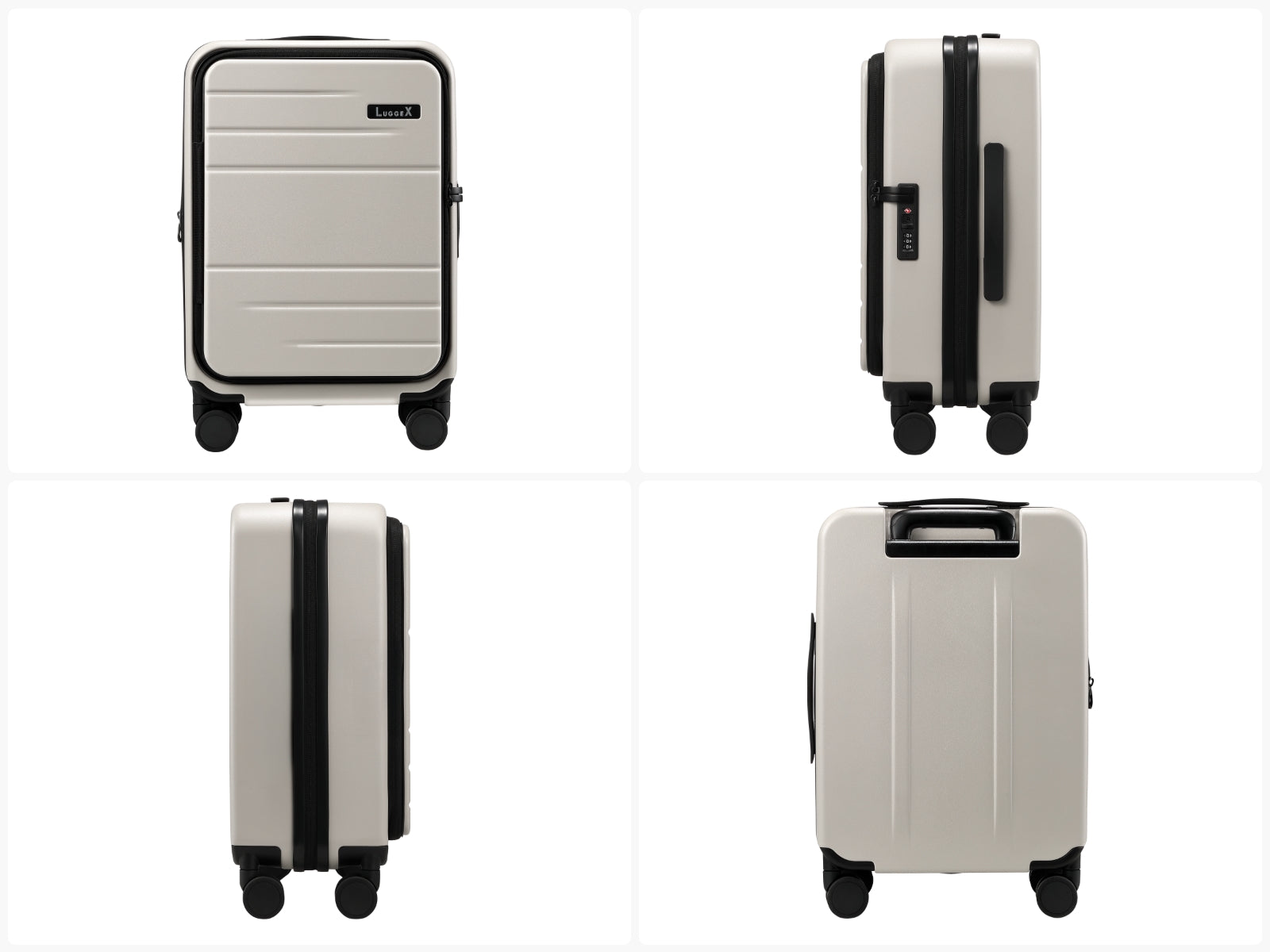 “Front view of LUGGEX FLO Lite 20-inch beige carry-on luggage with durable hard-shell design and spinner wheels.”
“Side view of LUGGEX FLO Lite 20-inch beige carry-on suitcase showing TSA-approved lock and protective hard-shell build.”
“Side profile of LUGGEX FLO Lite 20-inch beige carry-on luggage with zipperless front-opening design and spinner wheels.”
“Back view of LUGGEX FLO Lite 20-inch beige carry-on suitcase