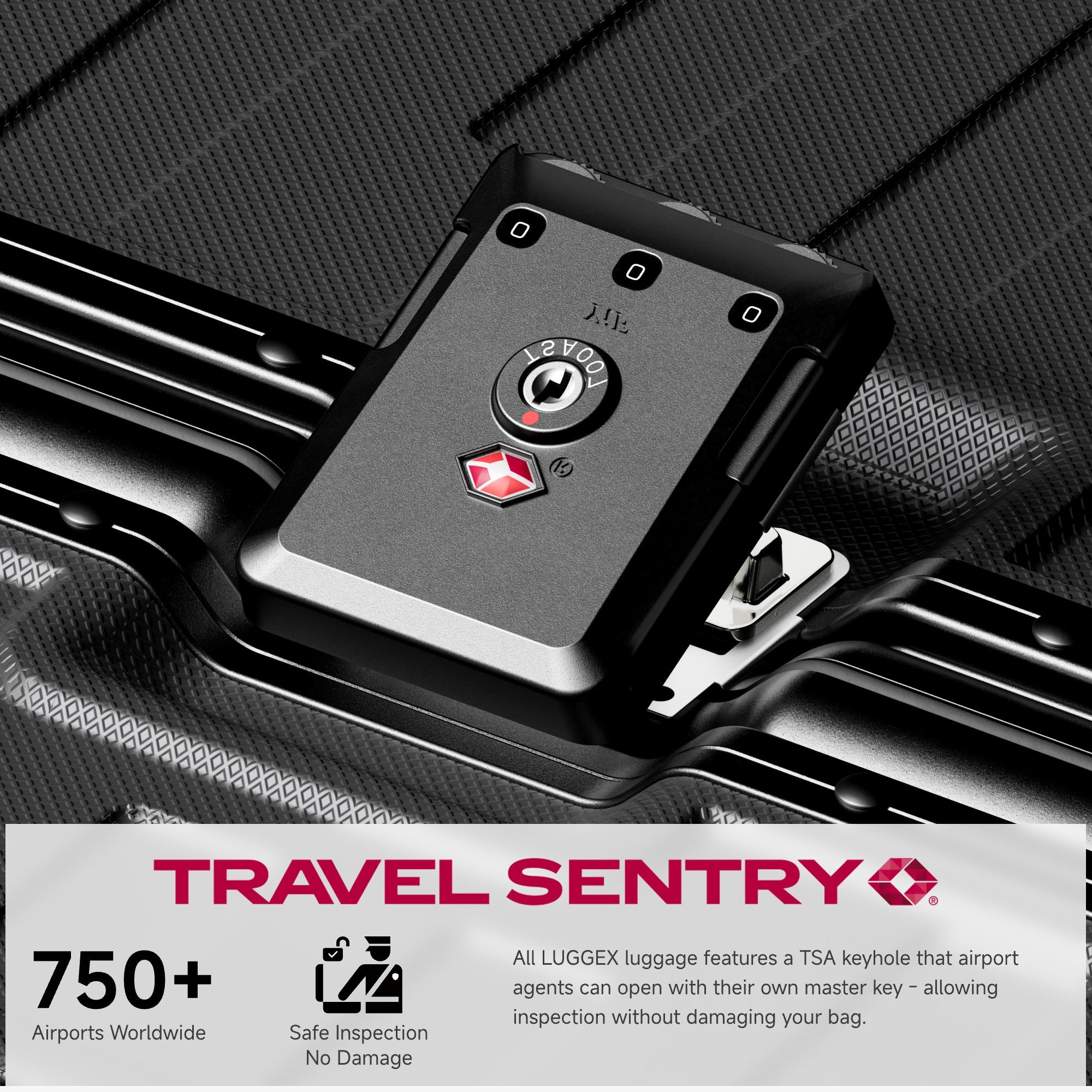 Built with reinforced lock housings that resist bumps and drops, keeping your belongings secure—even during rough handling. #color_black