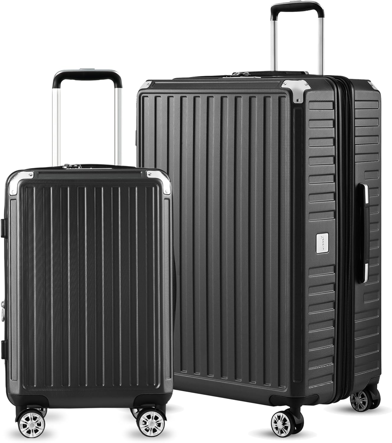 Luggex Expandable Luggage Set Durability, PC Hard Shell 360° Spinn
