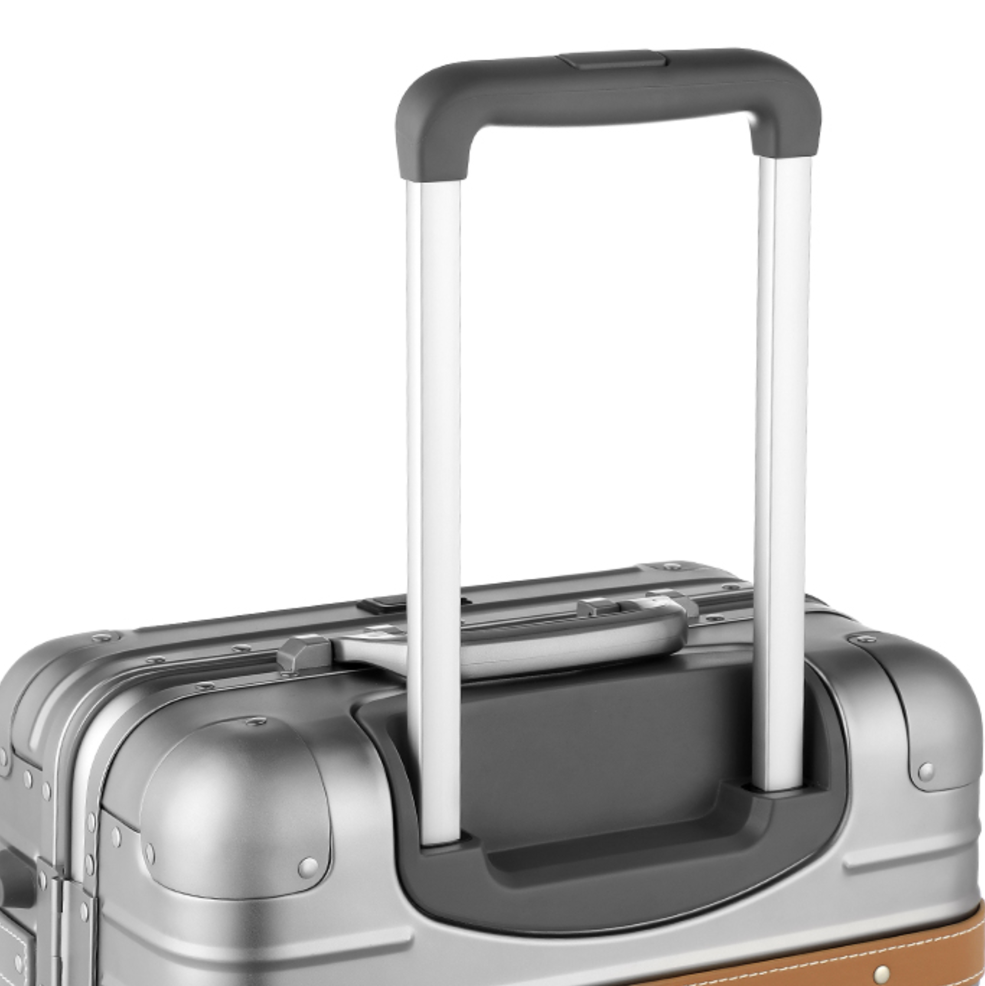 LUGGEX Aluminum Carry-On | Vintage Meets Tech, Zipperless & USB Charging Zipperless AV_Matte_Silver__1x_7f8f90e0-4322-4883-988f-05d54a64e1d4