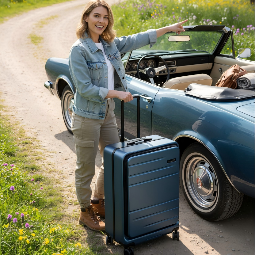 Check-In 26" Top Open | Aluminum Frame | Deep Compartment Design Blue Generated_Image_January_17_2026_-_10_50AM_1