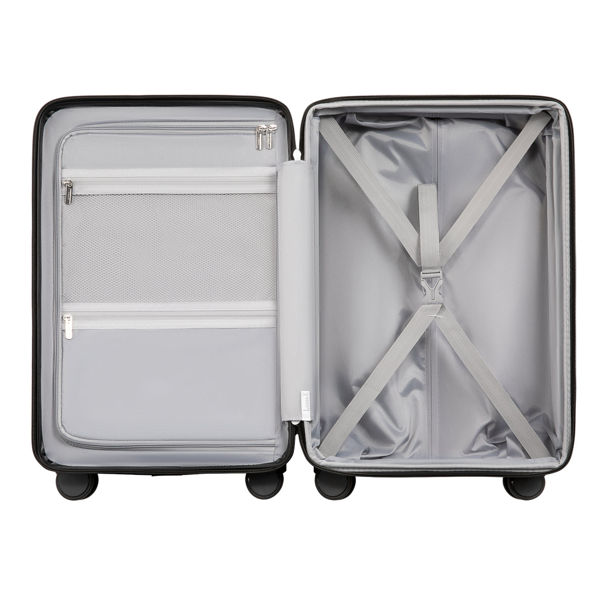 Carry-on smart interior with waterproof for easy organization
