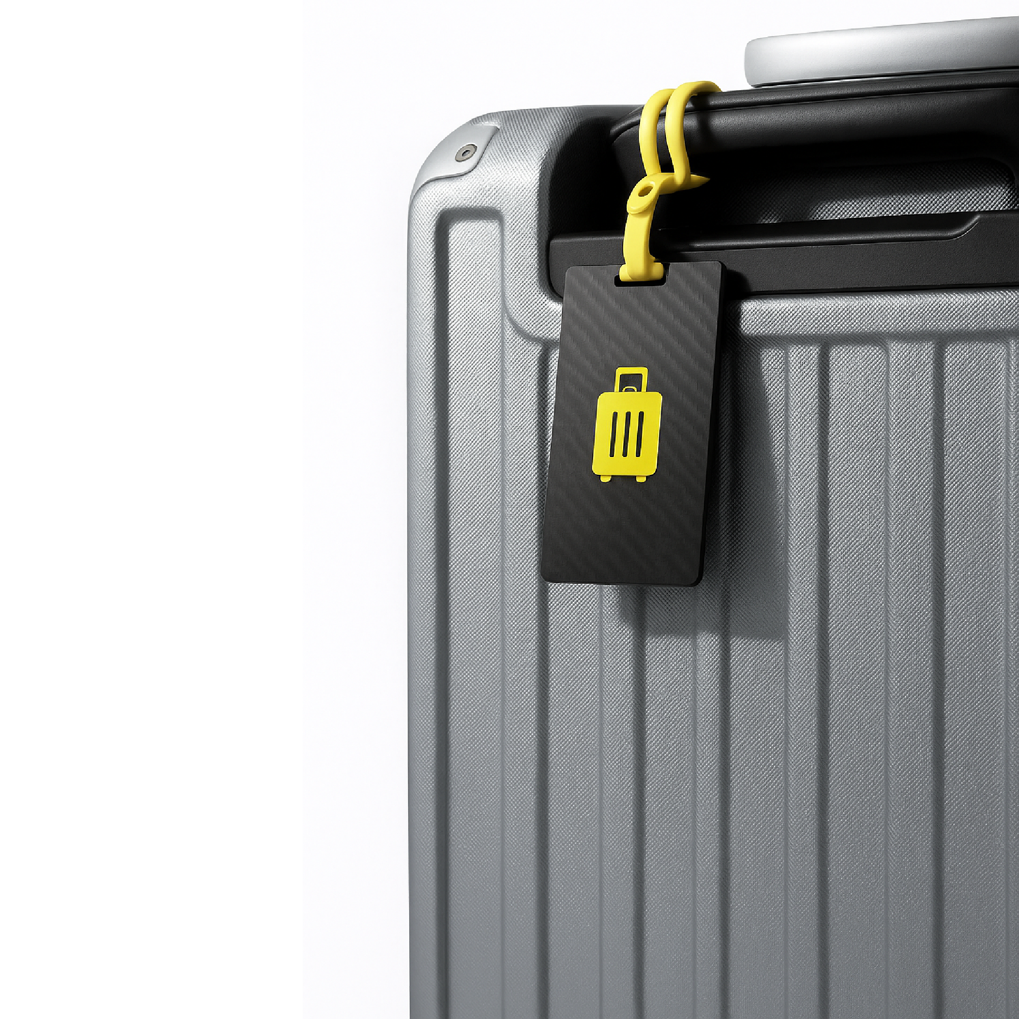 LuggeX 20 inch aluminum frame carry on suitcase with carbon fiber luggage tags #color_blue