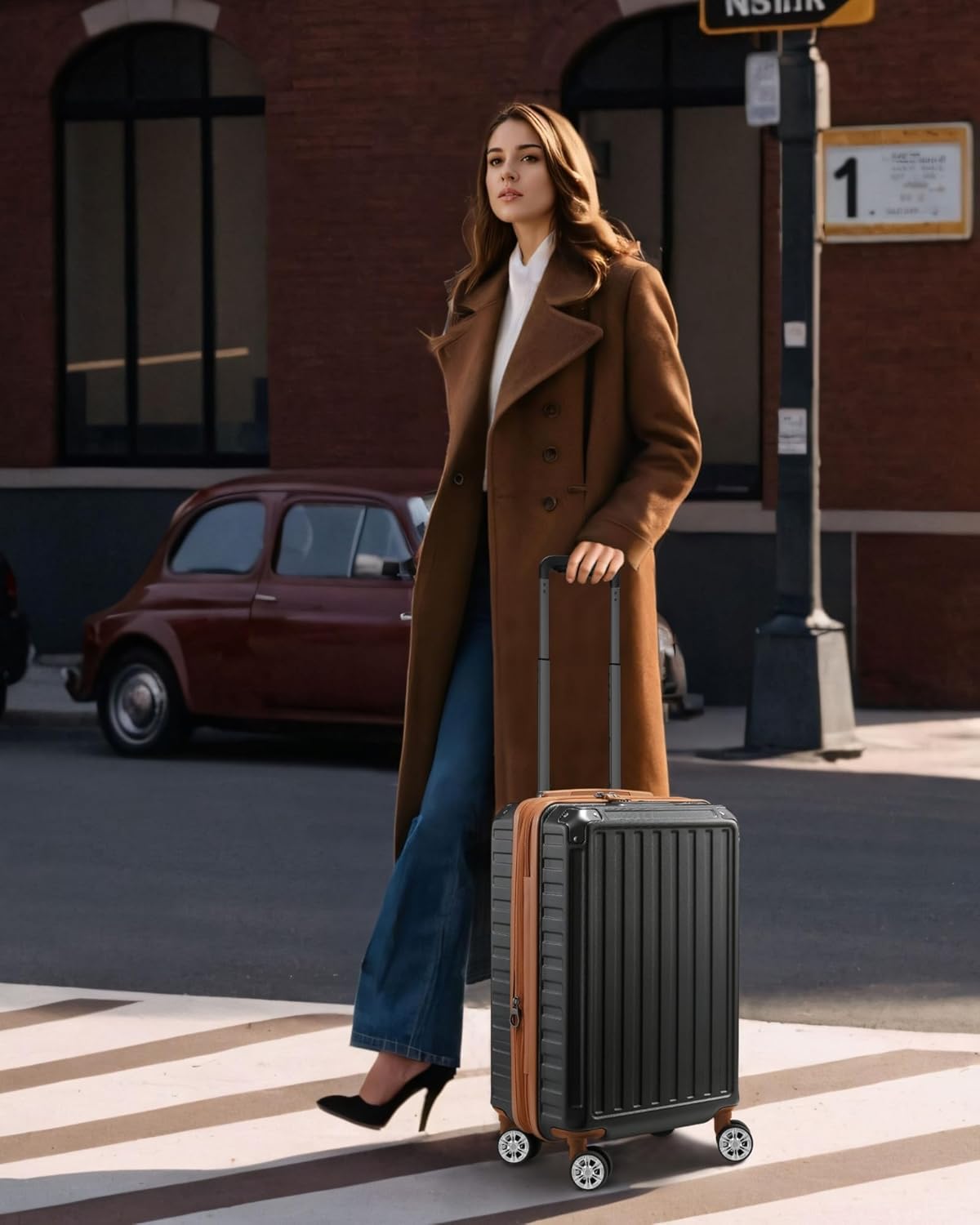 Stylish Aluminum Carry-On Luggage - Premium Quality Fashionable Travel Essentials for Modern Jet-Setters