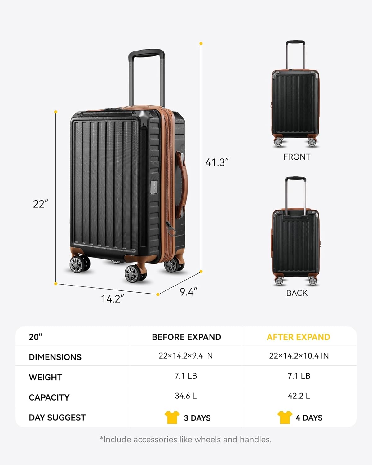 Lightweight Aluminum Carry-On Luggage, Airline-Approved Size with Durable Compact Design for Travel Essentials