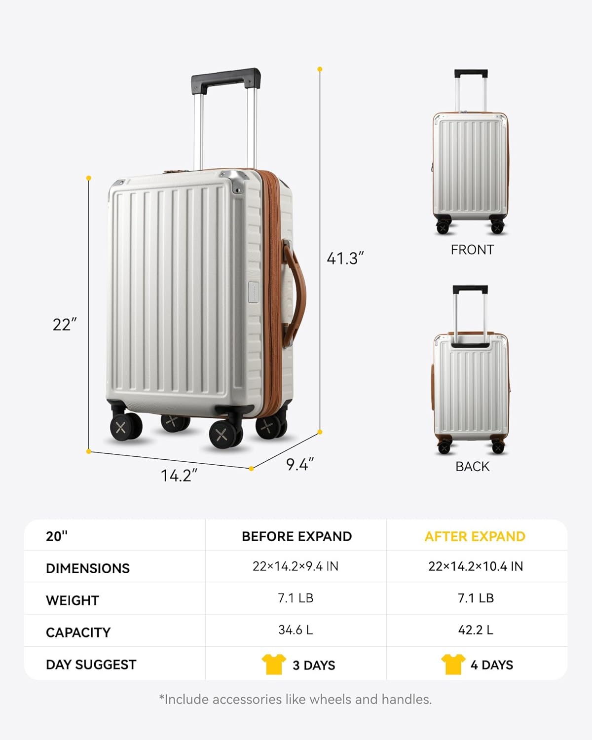 Lightweight Aluminum Carry-On Luggage, Airline-Approved Size with Durable Compact Design for Travel Essentials