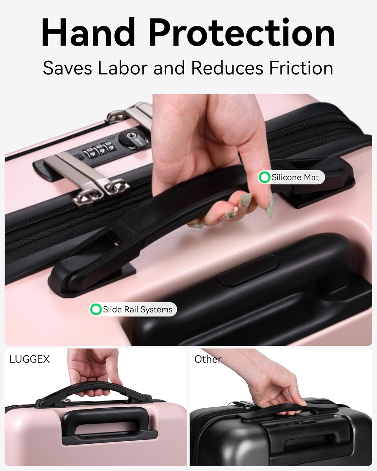 Compact 22x14x9 Luggage Sets with Ergonomic Handle - Ideal for Overpacking, Maximizes Airline Compliance & Storage Efficiency for Frequent Travelers.