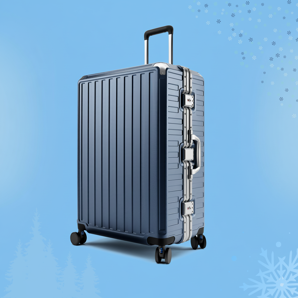 Luggex Zipperless Check-In Large Luggage | 28-Inch Aluminum Frame, TSA Lock, Spinner Wheels 28-Inch Blue Zipperless Untitled_design