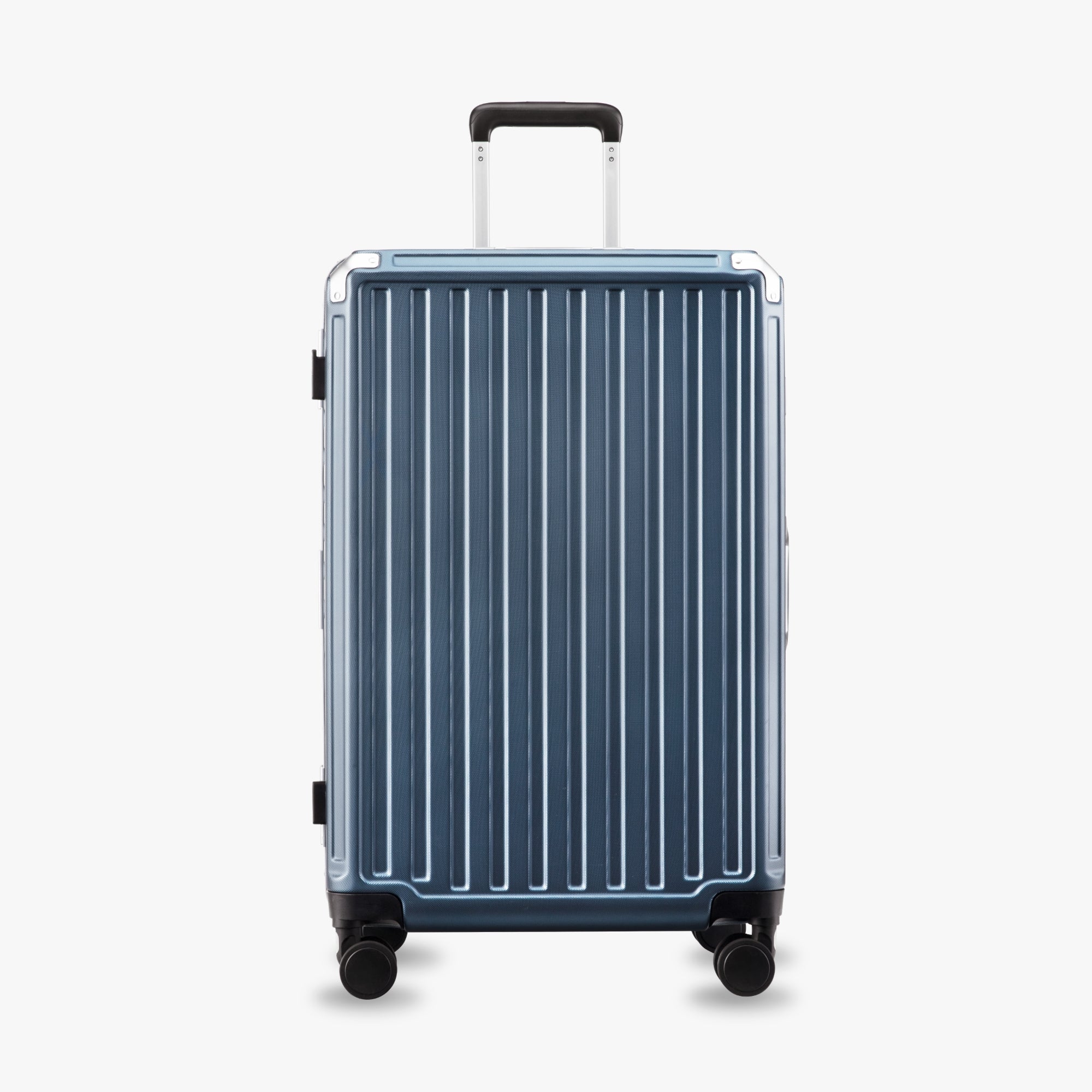 LUGGEX aluminum frame luggage suitcase set, 20-inch carry-on and 28-inch checked luggage with TSA lock and spinner wheel.