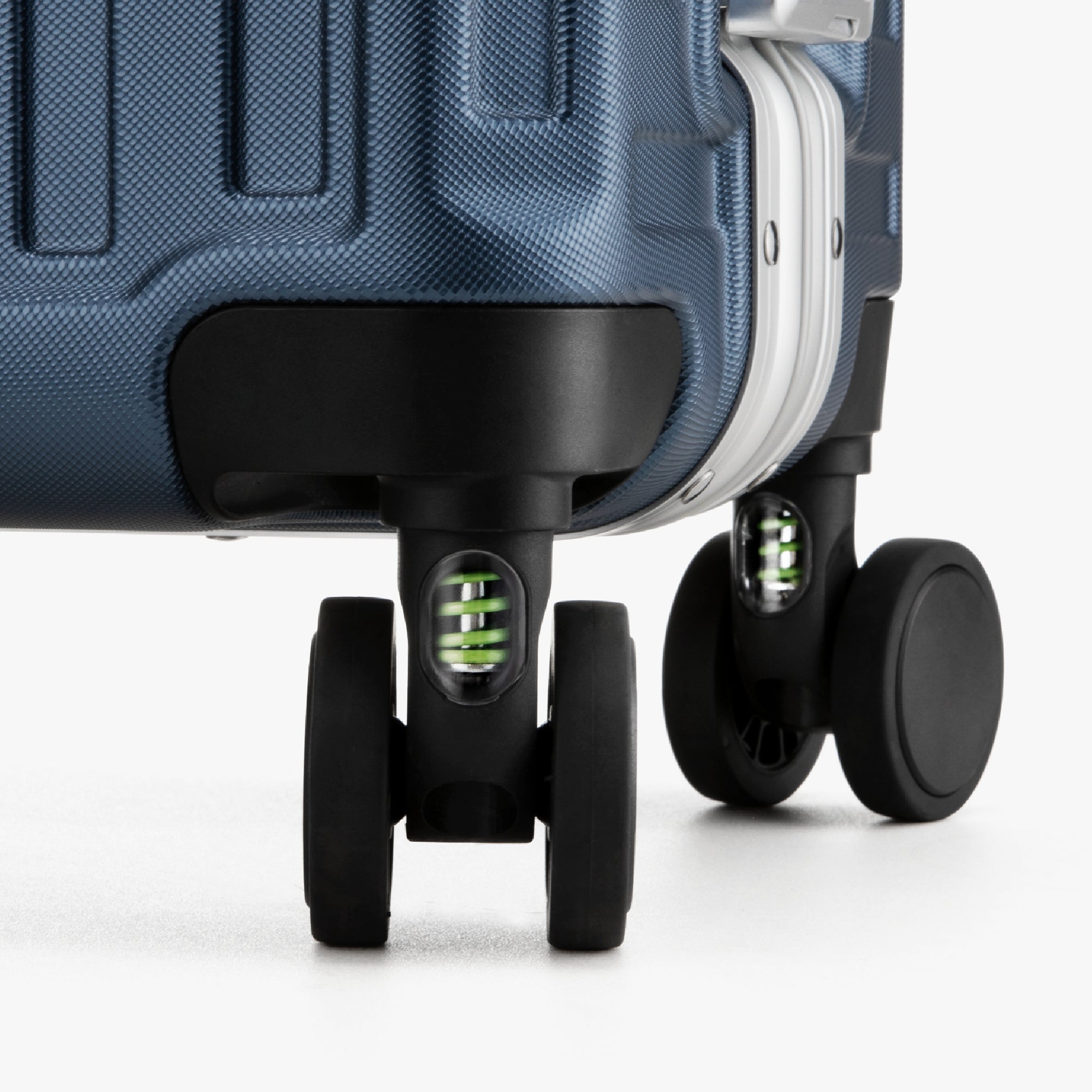 Luggex aluminum frame luggage suitcase set, 20-inch carry-on and 28-inch checked luggage with shock-absorbing spinner wheels for effortless rolling