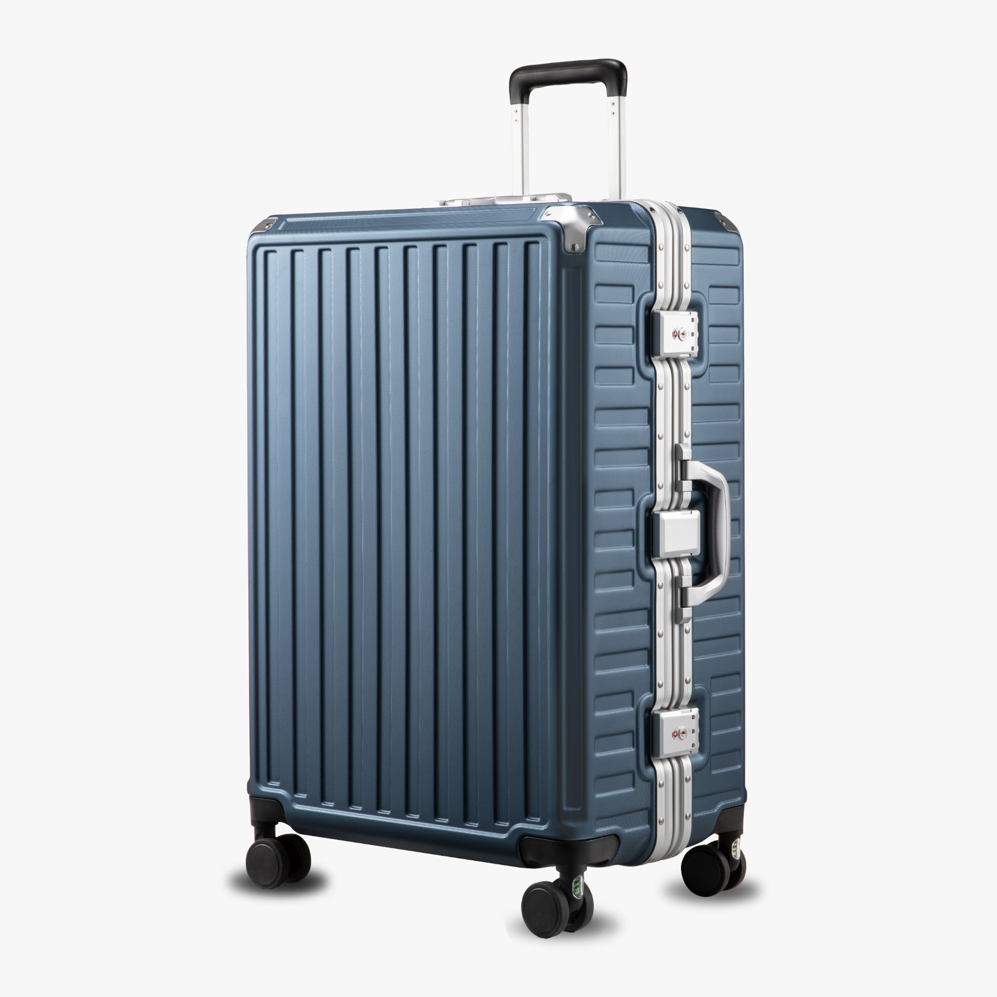 Luggex 28-inch aluminum frame check-in luggage with zipperless TSA lock and spinner wheels