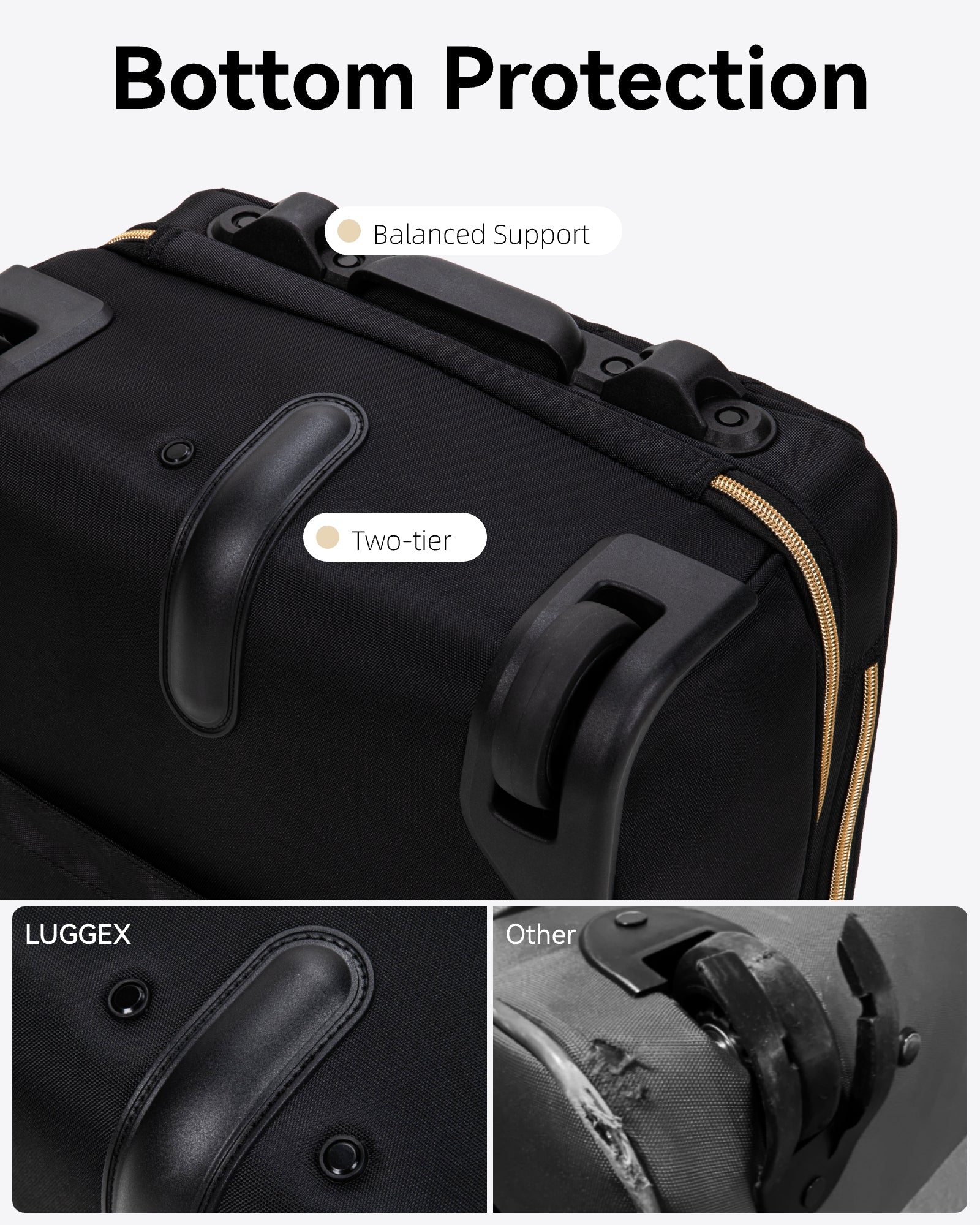 Compact Wheeled Underseat Carry-On Suitcase with Dedicated Laptop Compartment for Air Travel
