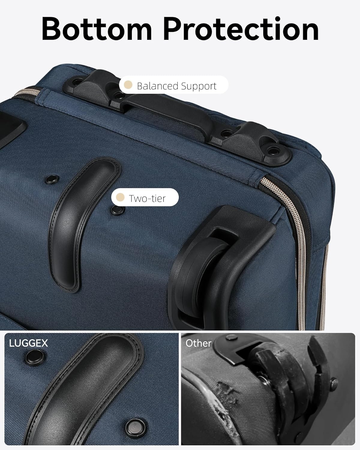 Compact Underseat Carry-On Luggage with Smooth-Spinning Wheels, FAA-Approved Dimensions for Airline Cabin Storage, Durable Wheeled Underseater Bag