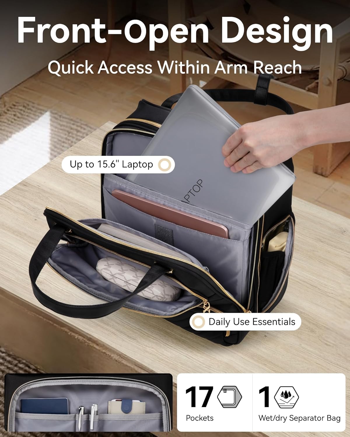 Compact Underseat Wheeled Carry-On Suitcase with Laptop Compartment - Airplane-Approved Under-Seat Luggage for Business Travel & Cabin Storage