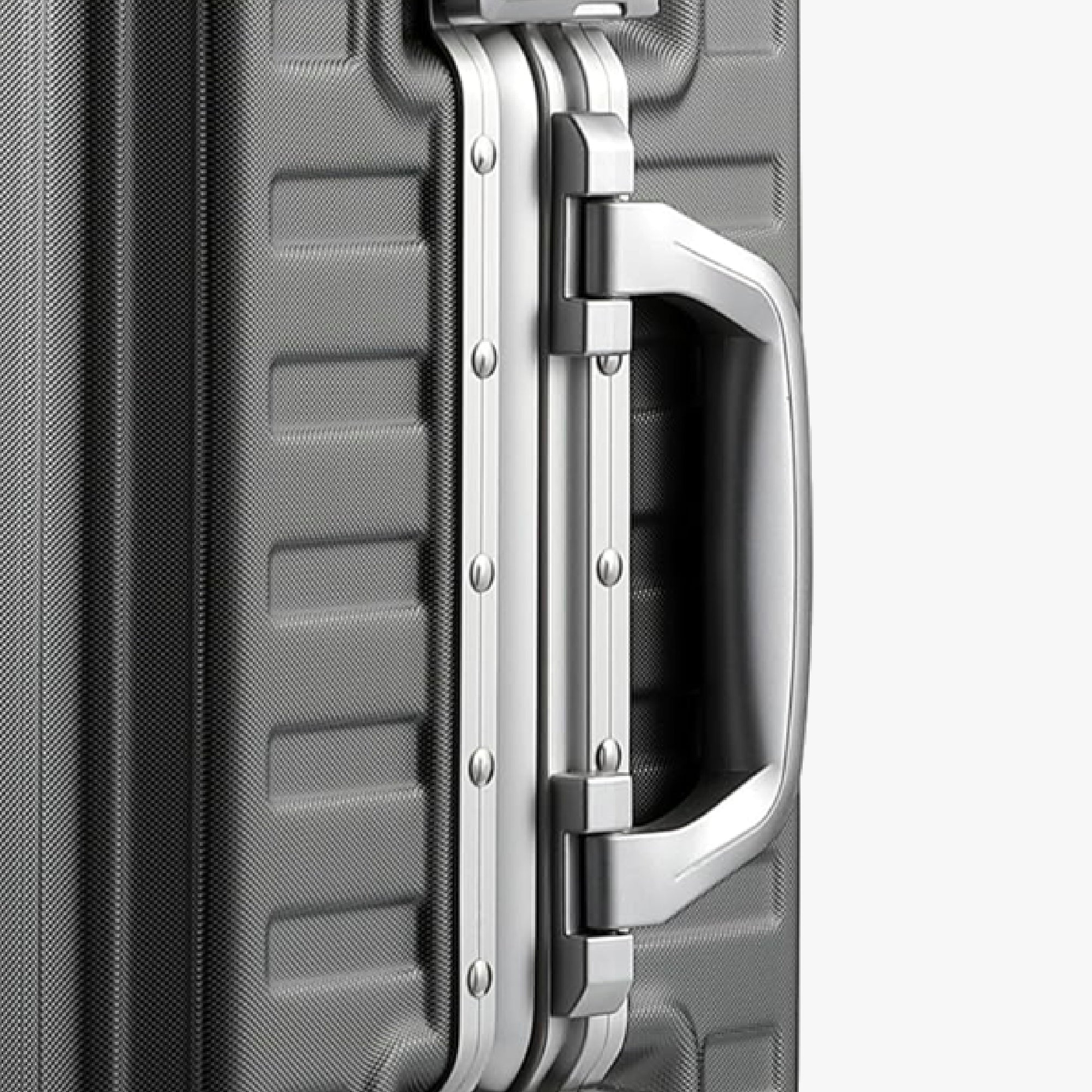 Luggex check-in luggage suitcase with Comfort Grip side handle and smooth rebound design