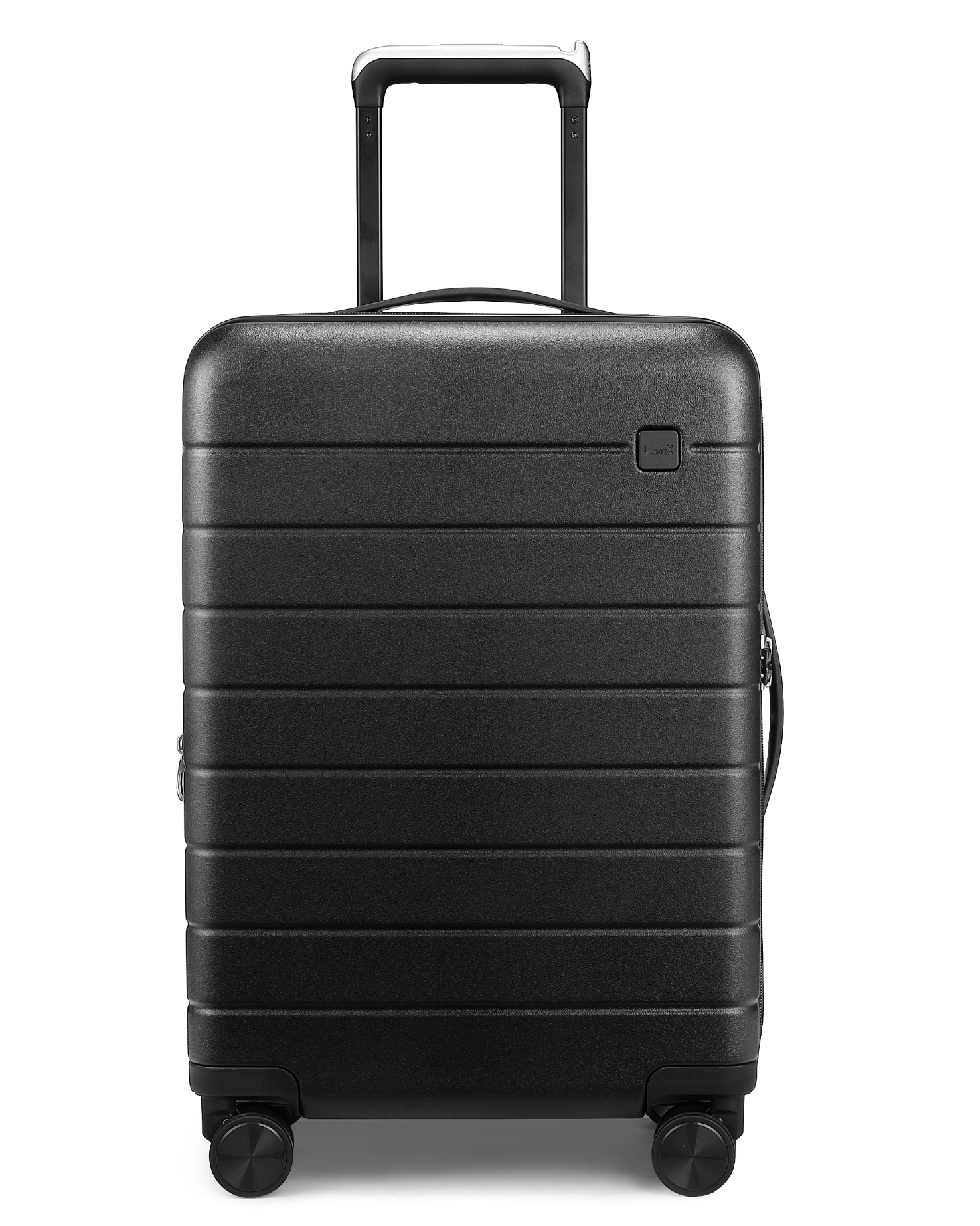 HUP3 reef blackCarry-On Luggage: 100% Polycarbonate Hard Shell Suitcase, Durable & Lightweight Air Travel Spinner Bag with TSA Lock