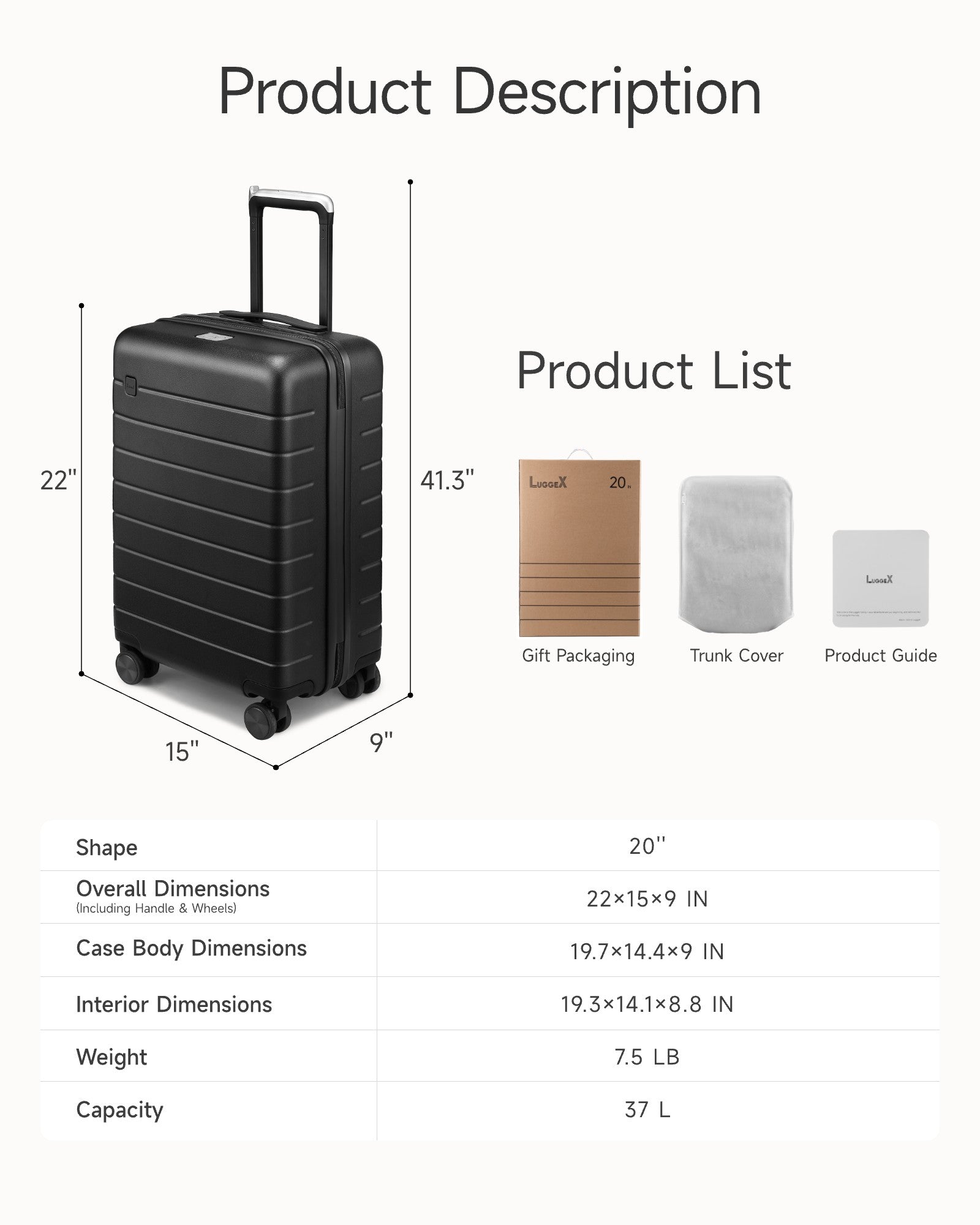 Eco-Friendly Carry-On Luggage: Best Sustainable Suitcase for Travel, Compact Size & TSA-Approved Design - Perfect Holiday Gift for Frequent Flyers