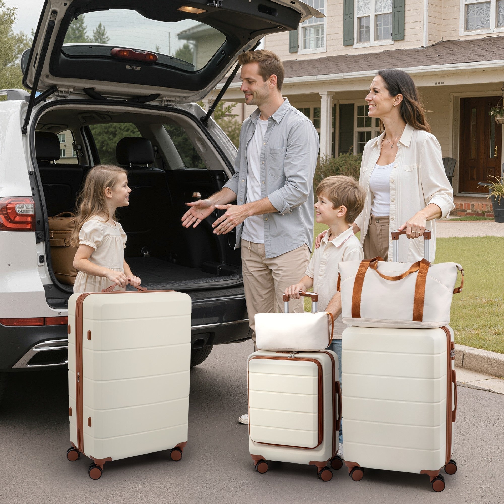 Durable Luggage for Family Vacation