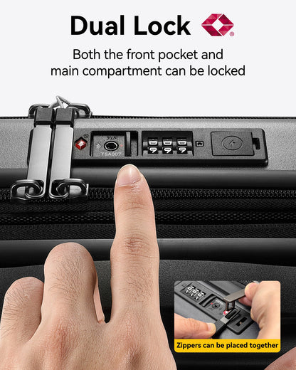 LUGGEX Smart Luggage Set | Front-Opening for Quick Access with USB Port (20/28)