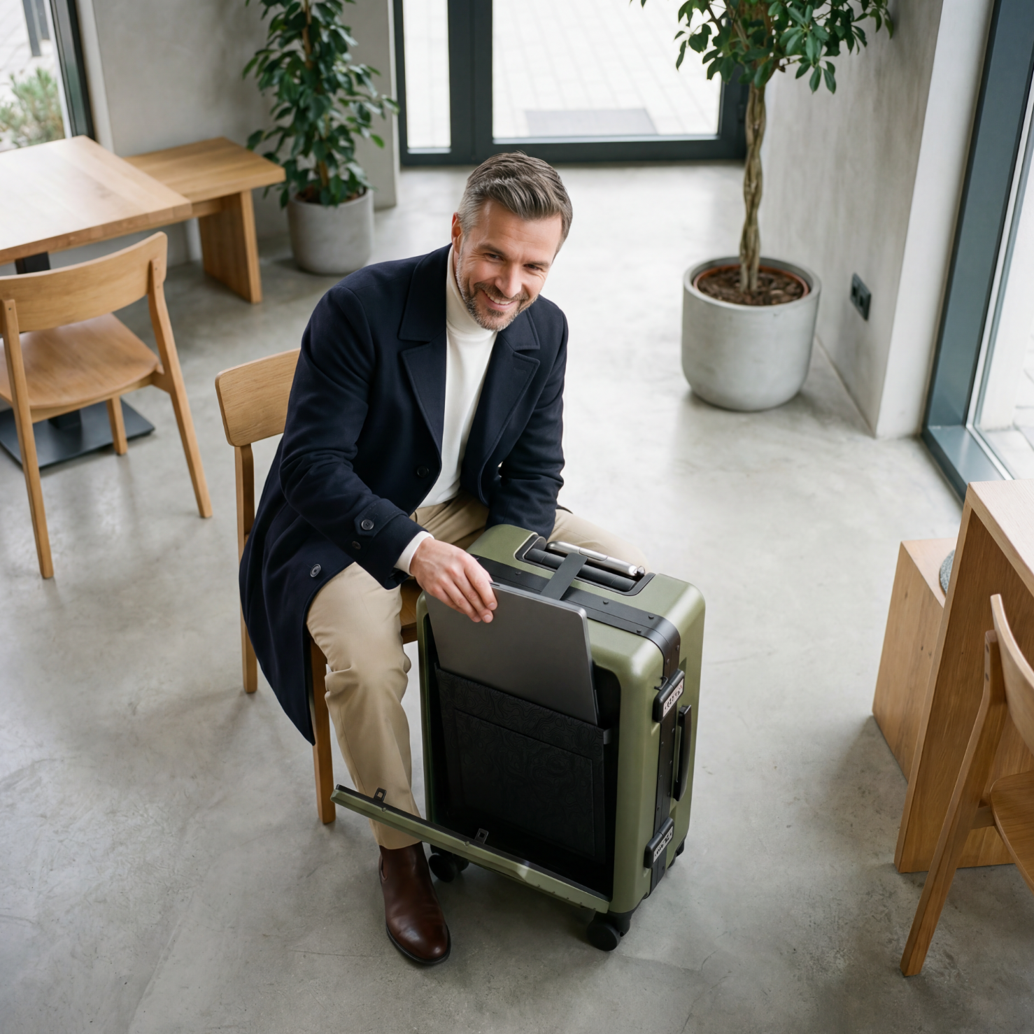 FX HUP Pro Bigger Carry-On | Zipperless · One-Click Aluminum Frame Front Opening 126