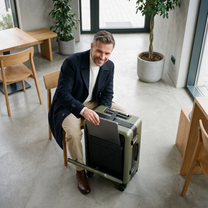 FX HUP Pro Bigger Carry-On | Zipperless · One-Click Aluminum Frame Front Opening 126