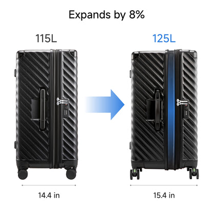 Luggex Adventure-Proof Trunk | Deep Capacity & Expandable Design (30 Inch) Black 13_1x_d4cde316-8573-487d-b36f-a03989e73f33