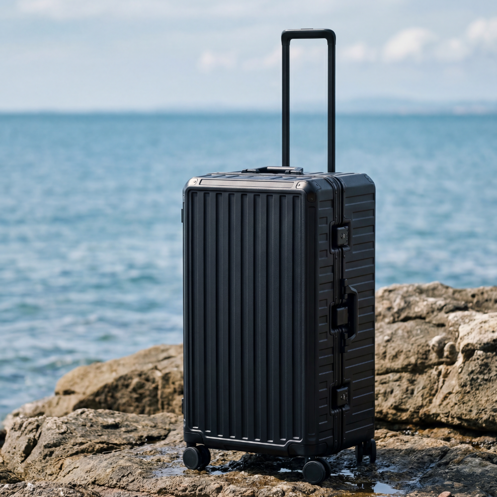 ZX Check-In 30'' Trunk & Packing Cube Set | Zipperless Aluminum Frame, TSA Lock Black 1773134650590