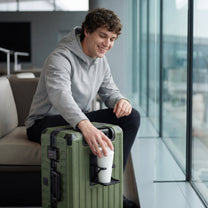 ZX All in One | Bigger Carry On | Zipperless Aluminum Frame & Front Open 1774677772049 #color_black
