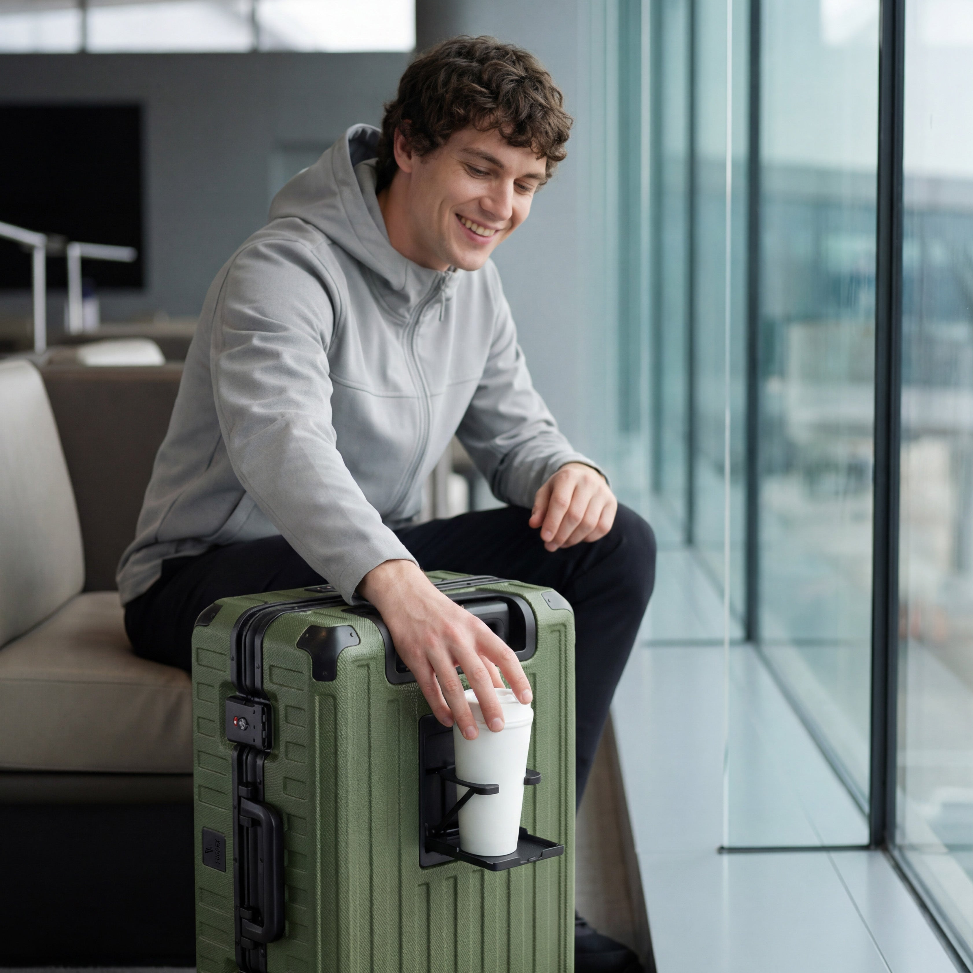 ZX All in One | Bigger Carry On | Zipperless Aluminum Frame & Front Open 1774677772049