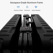 100% polycarbonate hard shell, and reinforced aluminum frame for durable protection and long-term travel use. 
