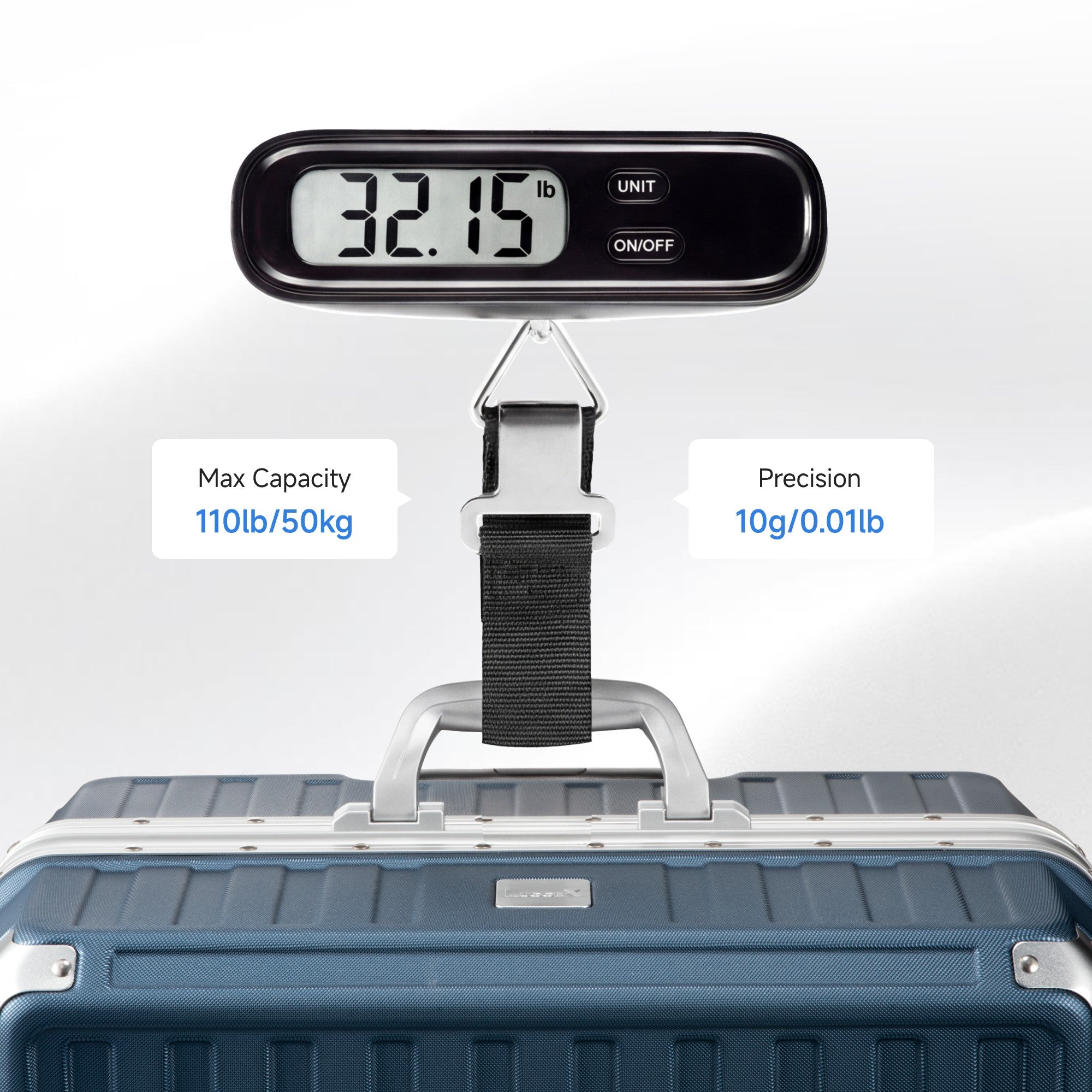 LUGGEX Luggage Weight Scale – Portable Digital Suitcase Scale 110lb