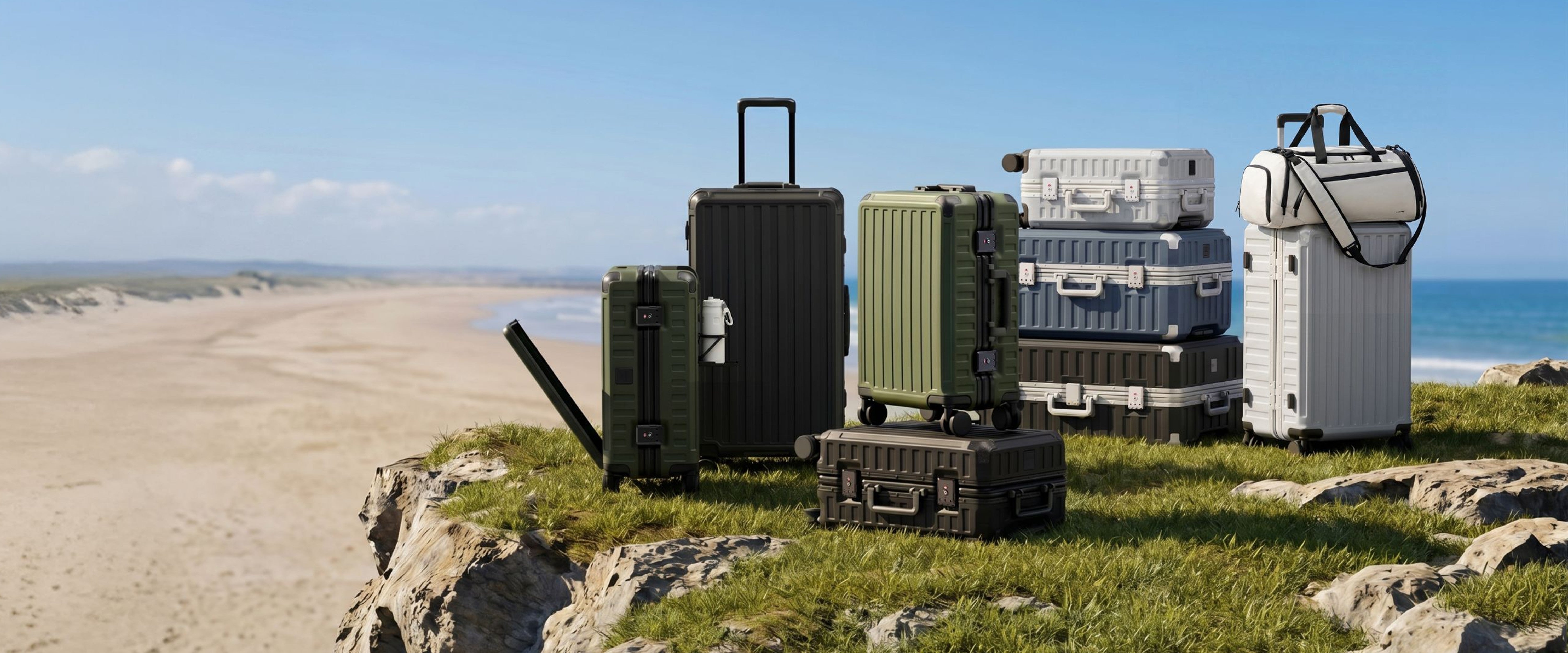 Zipperless Aluminum Luggage | ZX Series by LUGGEX | TSA Lock & 10
