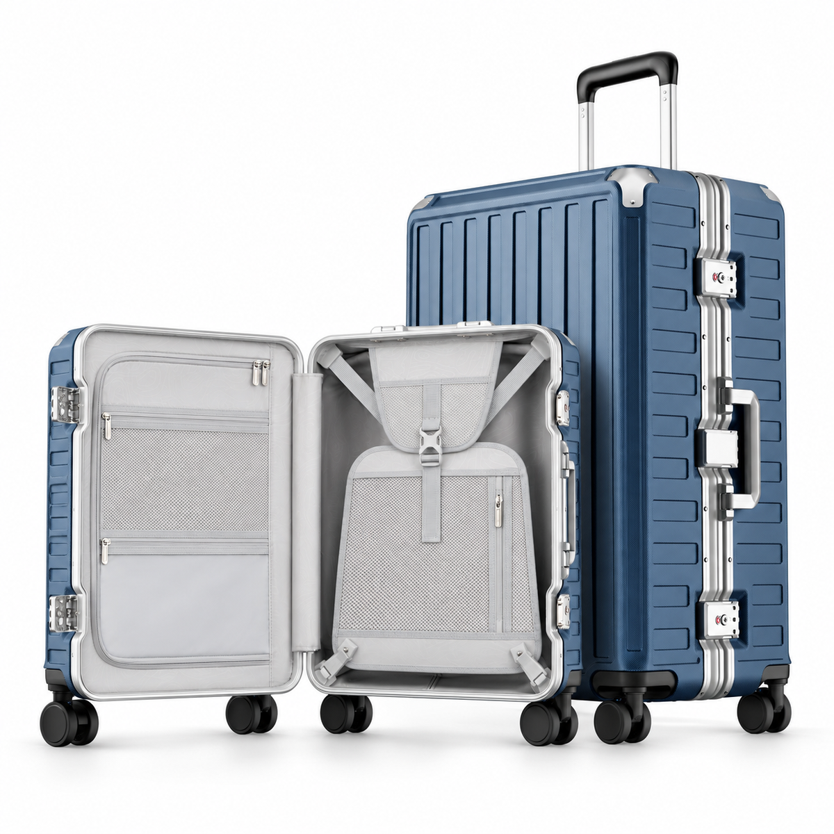 Zipperless Luggage Set 2-Piece 20 28 Inch | LUGGEX ZX