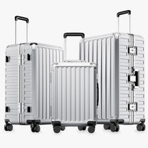 100% polycarbonate hard shell, and reinforced aluminum frame for durable protection and long-term travel use. 
