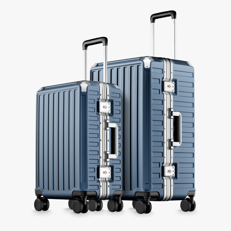 100% polycarbonate hard shell, and reinforced aluminum frame for durable protection and long-term travel use. 
