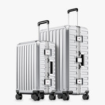 100% polycarbonate hard shell, and reinforced aluminum frame for durable protection and long-term travel use. 