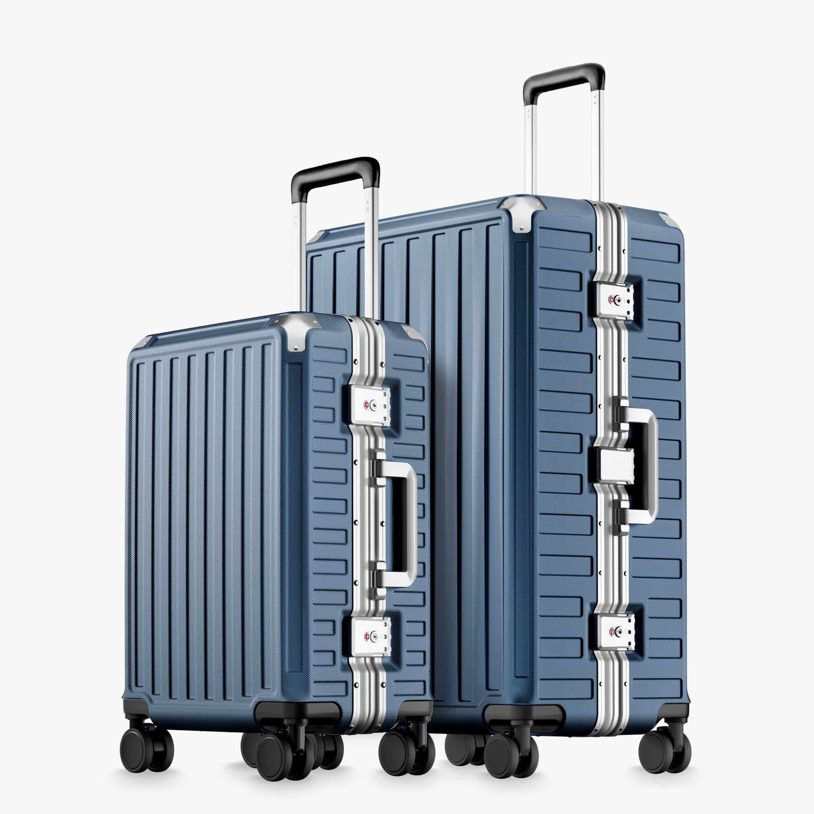 100% polycarbonate hard shell, and reinforced aluminum frame for durable protection and long-term travel use. 