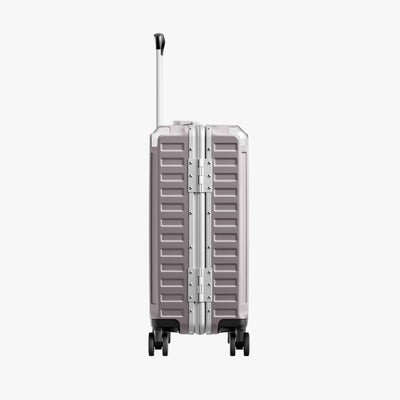 Luggex aluminum frame luggage suitcase set, 20-inch carry-on and 28-inch checked luggage withComfort Grip side handle and smooth rebound design
