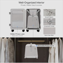 Built with reinforced lock housings that resist bumps and drops, keeping your belongings secure—even during rough handling. #color_white_blue