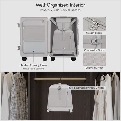 Built with reinforced lock housings that resist bumps and drops, keeping your belongings secure—even during rough handling. #color_white_blue