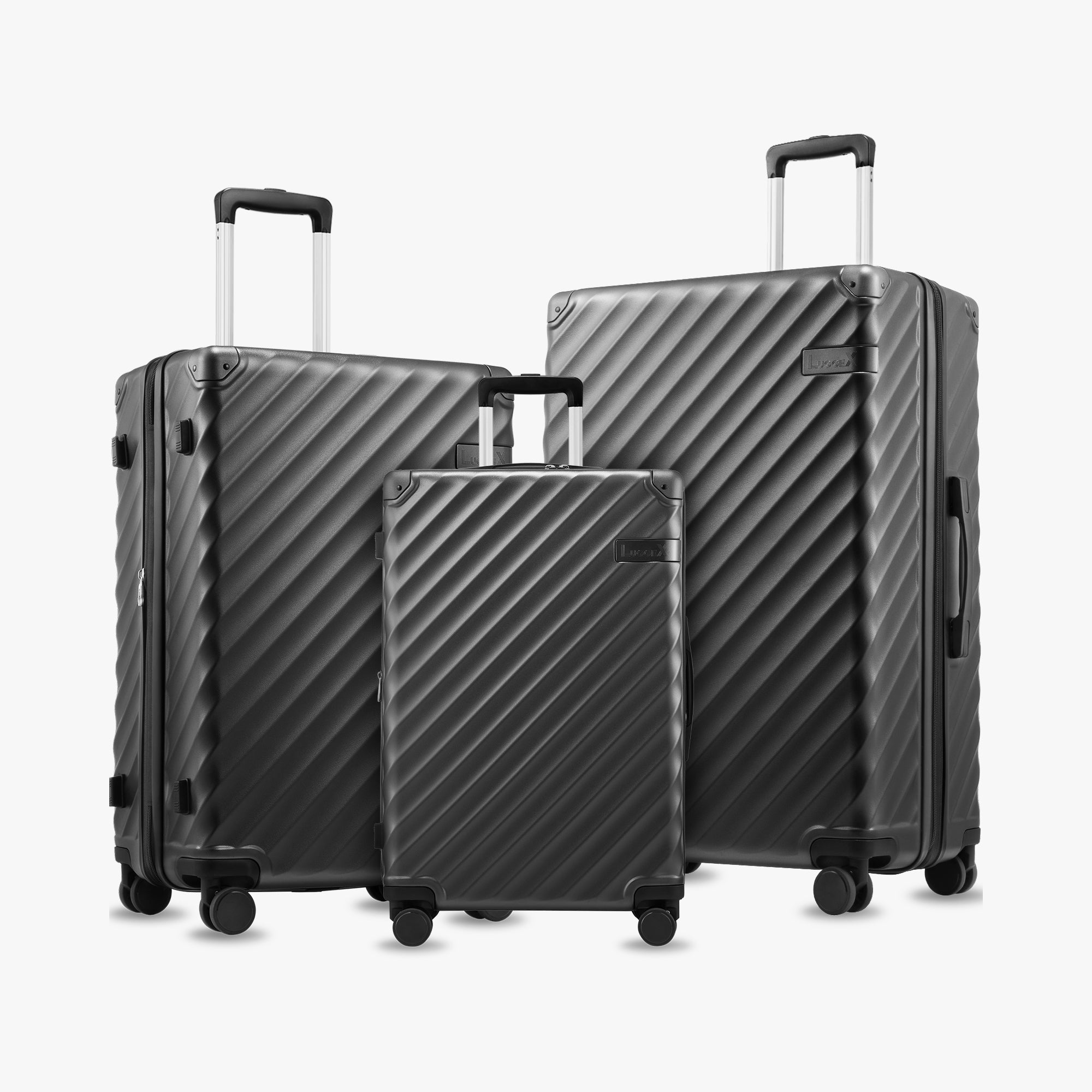 Expandable Luggage Set (2048) SET 20 24 28 IN Charcoal Carry On 2148_1x_61399dc5-531e-4a80-a163-95c597bd3cd1 