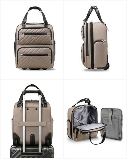 Luggex UDK Core| Underseat Carry On with Wheel | 16 Inch Cafe Latte 2e58d413f30a84fe6249c1e2790f6cbd_b3707ab9-9e07-4b6d-bb3f-d1c183188ecb