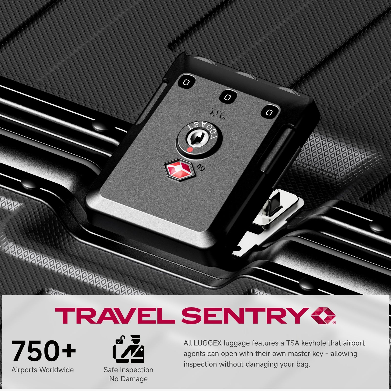 Built with reinforced lock housings that resist bumps and drops, keeping your belongings secure—even during rough handling. #color_black