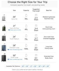 100% polycarbonate hard shell, and reinforced aluminum frame for durable protection and long-term travel use. 