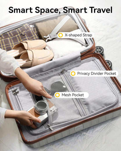 LUGGEX Expandable Luggage Set |  Durability, PC Hard Shell & 360° Spinner Wheels (20/28)